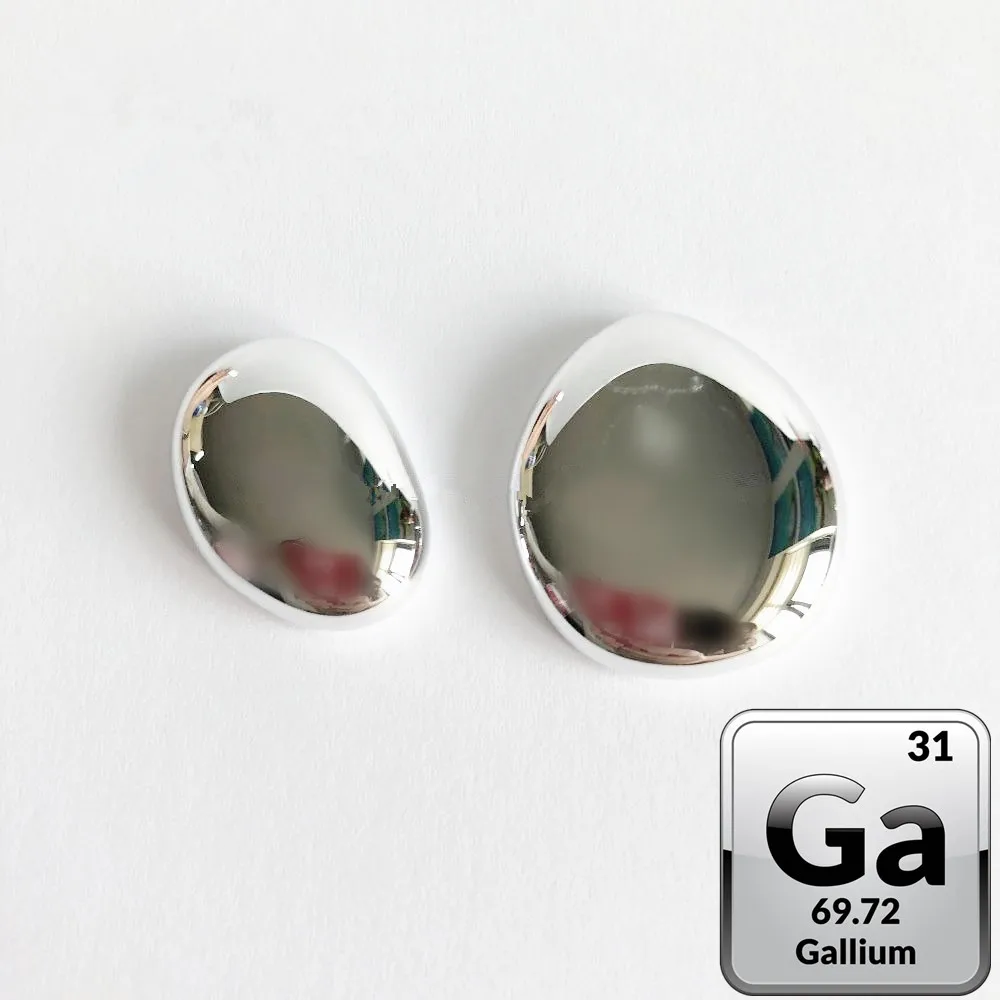 

99.99% Gallium Liquid Metal Ga 30 Degree Low Temperature Melting Point Good for Toy Fun DIYs Hand Crafts Element Collection 100g