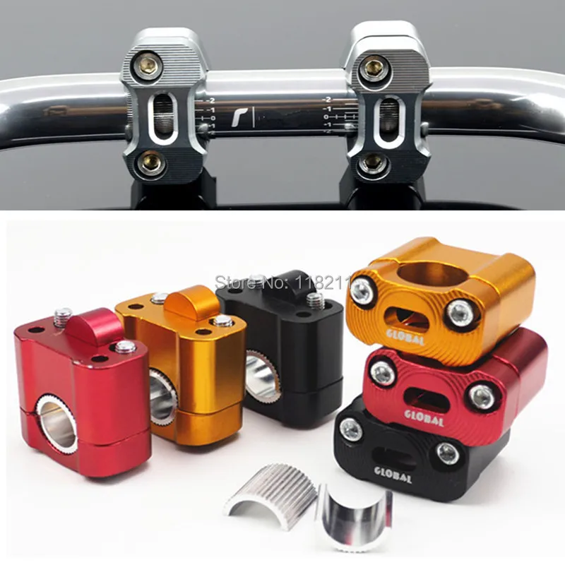 7/8" 22mm Motorcycle Motocross HandleBar Bar Clamp Riser For Honda