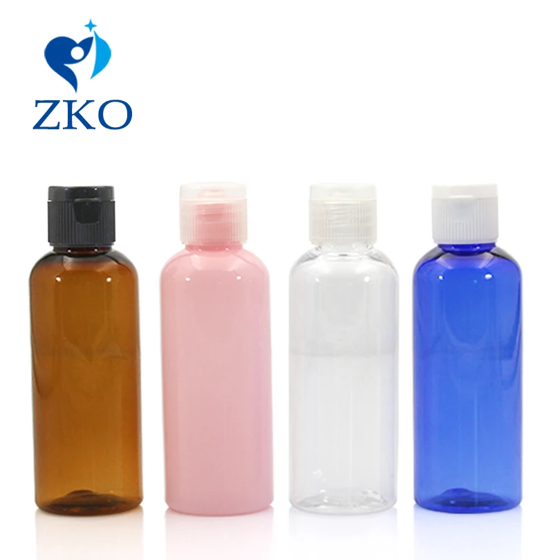 50ml White/Black/Clear Plastic Flip Top Cap For Container Cosmetic Bottle Empty Transparent Shampoo Refillable Bottles | Красота и