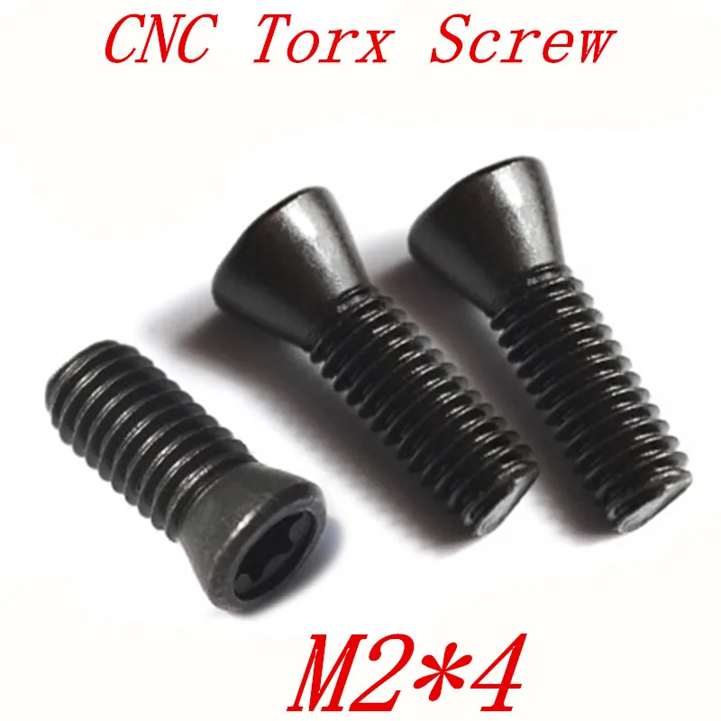 100pcs/lot M2*4 CNC Insert Torx Screw for Replaces Carbide Inserts CNC