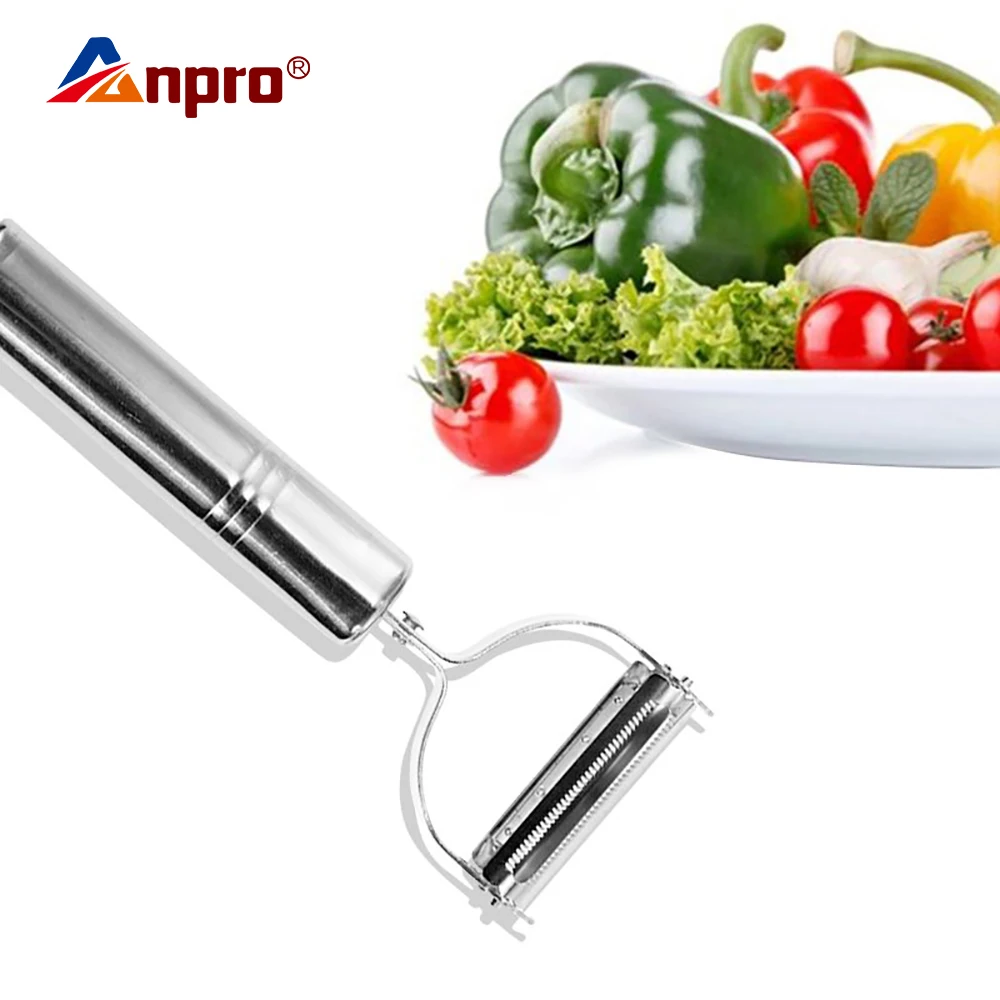 

Anpro Stainless Steel Peeler Grater Multi-function Fruit Peeler Vegetable Fruit Peel Shredder Slicer Grater Kitchen Accessories