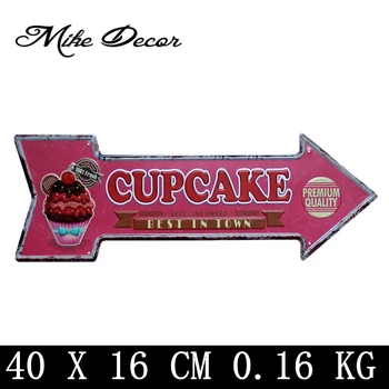 

[ Mike86 ] CUPCAKE Vintage Classic Arrow Irregular Painting Retro Gift Craft Wall decor YC-647