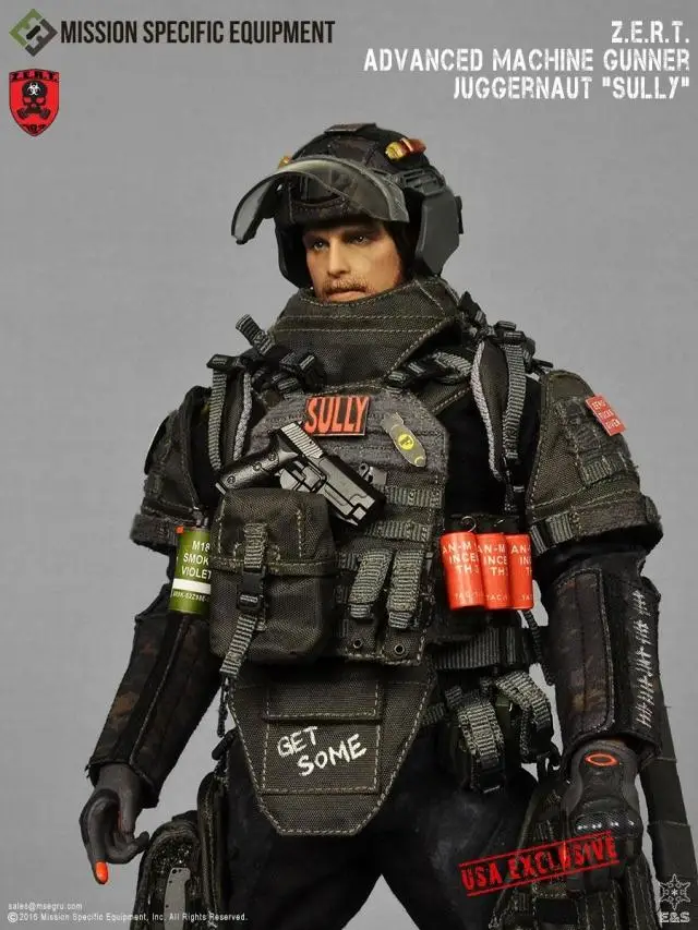 

MSE Z.E.R.T Es 1/6 Advanced Machine Gunner Collection Action Figure