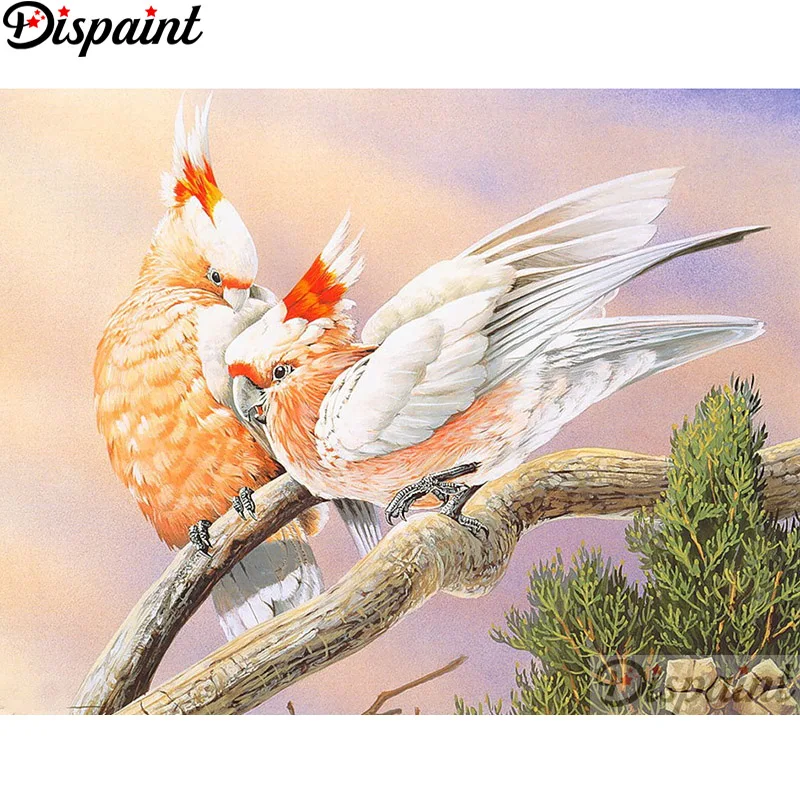 

Dispaint Full Square/Round Drill 5D DIY Diamond Painting "Animal bird" 3D Embroidery Cross Stitch Home Decor Gift A12301