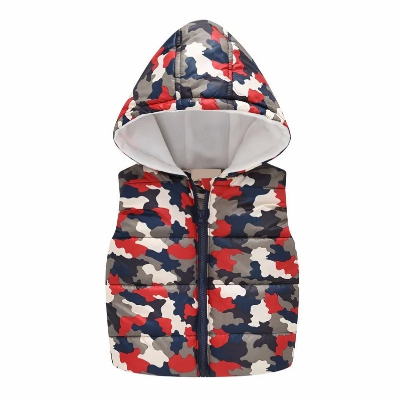 LILIGIRL Sleeveless Boys Hooded Wool Vest Jacket for Baby Girls Cartoon Print Tops Coat Kids Warm Vest Outwear Children Clothes - Цвет: Ali1440Z