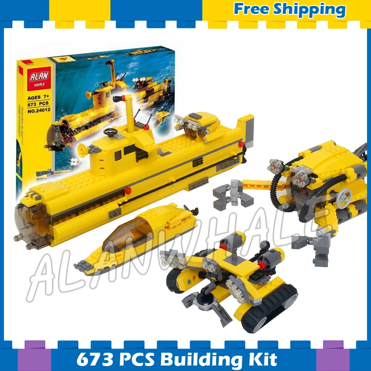 

673pcs Creator Designer Set Ocean Odyssey Submarine Floor Crawler 24012 Model Building Blocks Toys Bricks Compatible with Lego