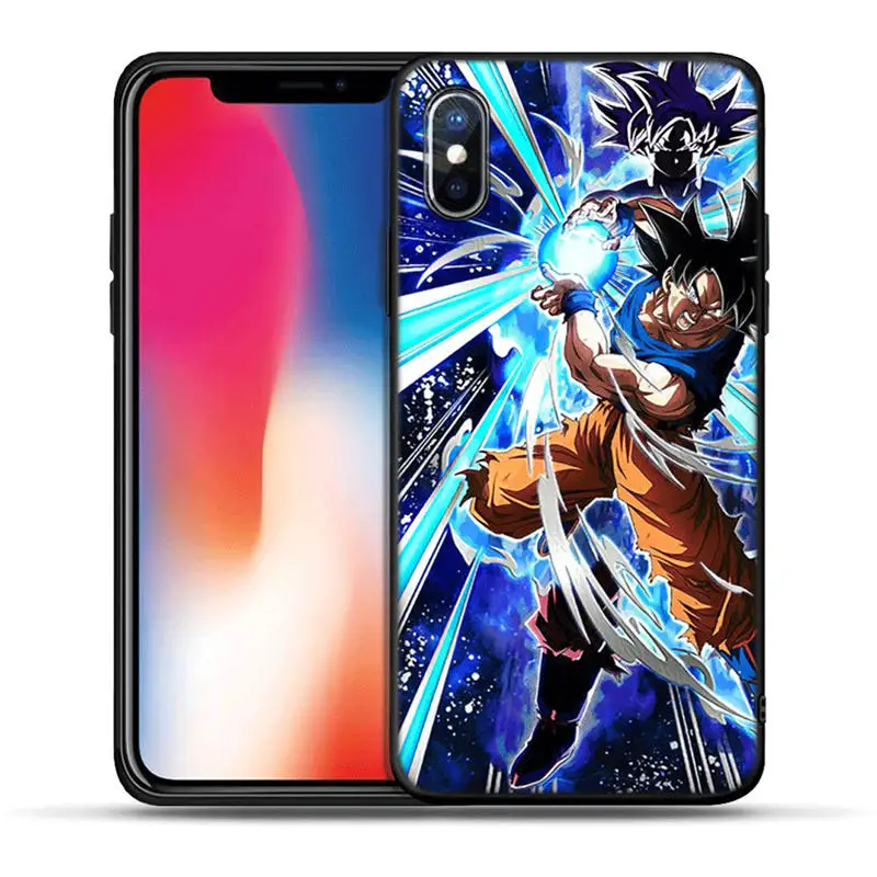 Dragon Ball Z Super DBZ Goku Модный чехол для IPhone X XR XS Max 8 7 Plus 6 6S Plus 5 5S SE чехол для телефона мягкий ТПУ чехол Etui - Цвет: H1200