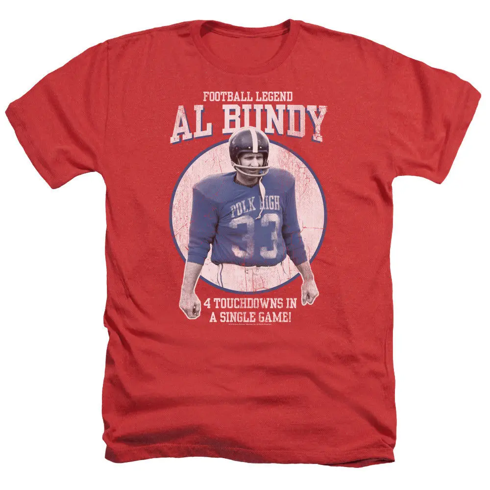 Женская и детская футболка с надписью AL BUNDY Футбольная легенда для взрослых Хезер