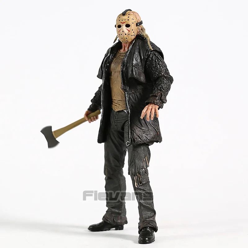 NECA Friday the 13th Ultimate Jason Voorhees 2009 Remake ПВХ фигурка Коллекционная модель игрушки