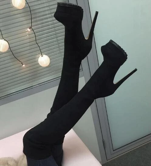 suede stiletto boots