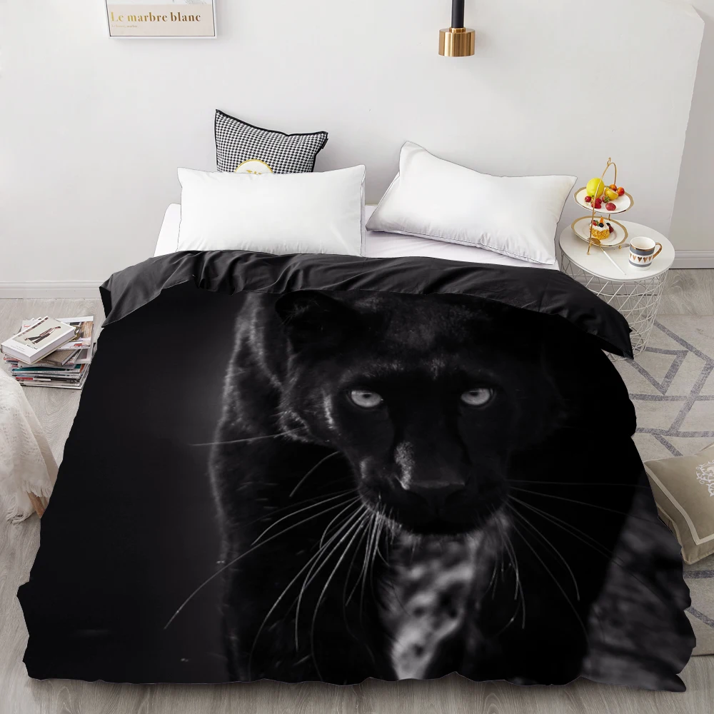 3D печать пододеяльник индивидуальный дизайн, одеяло/одеяло случае королева/король, постельные принадлежности 200x200/220x240, постельное белье животное волк - Цвет: animal-1