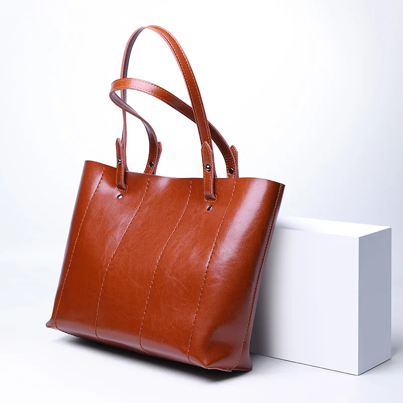 

ZROM Handbag Genuine Leather Women Tote Bags Stylish High Quality Ladies Shoulder Bag Luxury Handbags Women Bags Designer