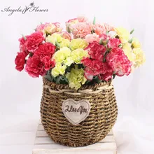 10 головок искусственный букет гвоздик подарок на день матери цветы гвоздики клумба DIY свадебный дом Рождество Декор Гвоздика