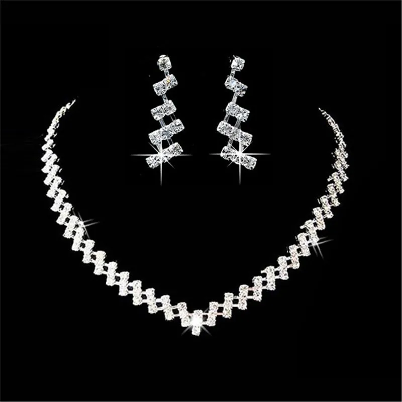 

Crystal Jewelry Sets Wedding Jewelry Hot Selling Wedding Jewelry Sets Crystal Bridal Gifts Rhinestone Jewelry Sets Best Gift