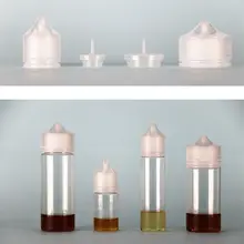 20 шт 30 мл/60 мл/100 мл/120 мл пустая ПЭТ пластиковая капельница E жидкий глаз прозрачный/черный колпачок бутылки длинный наконечник для отжима сока и масла Vape ручка бутылка