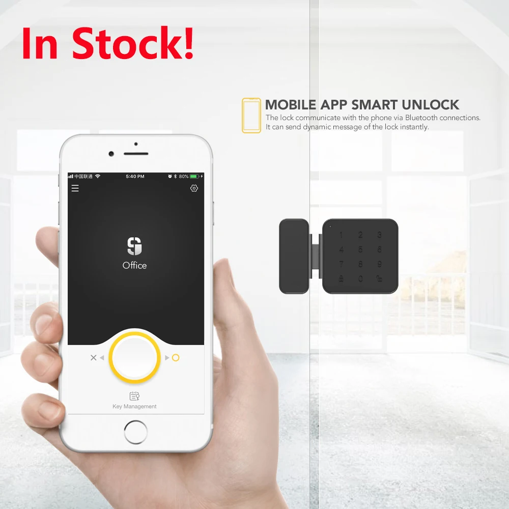 Шерлок пароль блокировки дверей Keyless Цифровой Электрический Smart Lock Bluetooth APP телефон Управление G1 блокировки для офиса Стекло двери