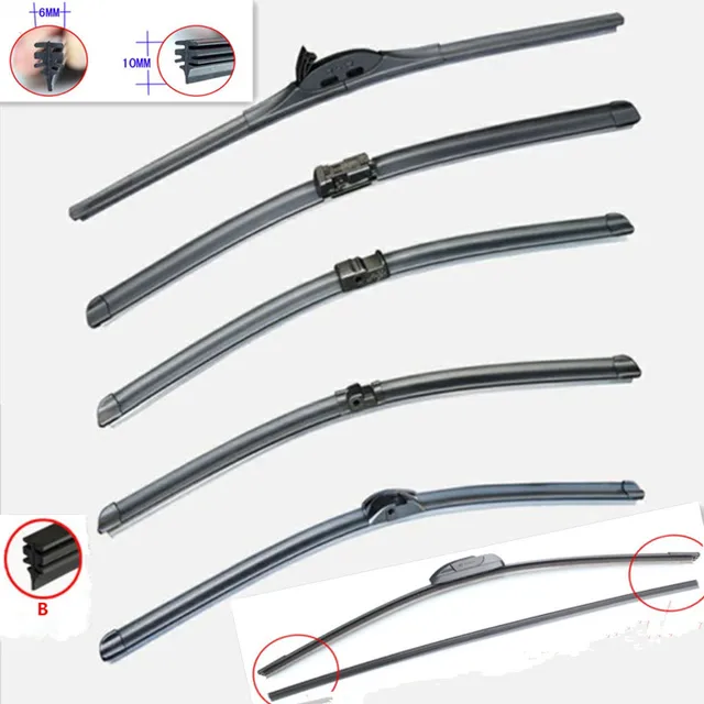 Free shipping Car Wiper Blade Insert Rubber strip(Refill) for TOYOTA