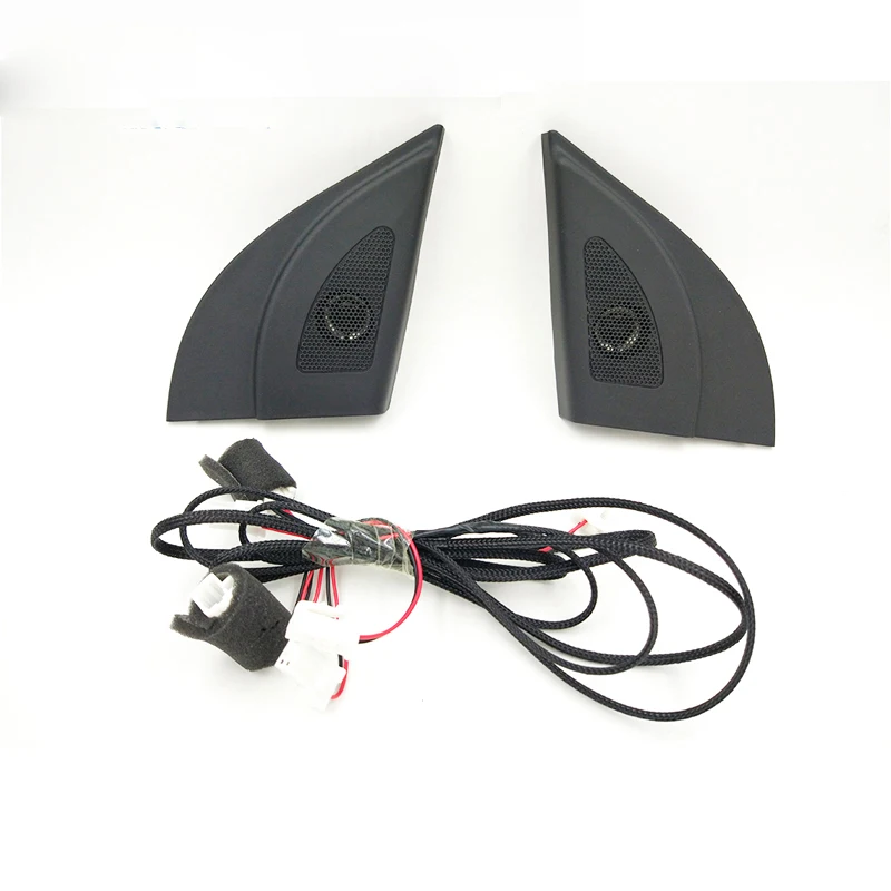 

For Hyundai Solaris 2011-2016 Car tweeter Audio Auto Black triangle head speakers tweeter trumpet speakers tweeter with wire