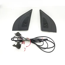 Para hyundai solaris 2011-2016 tweeter de áudio do carro auto preto triângulo cabeça alto falantes tweeter trompete tweeter com fio