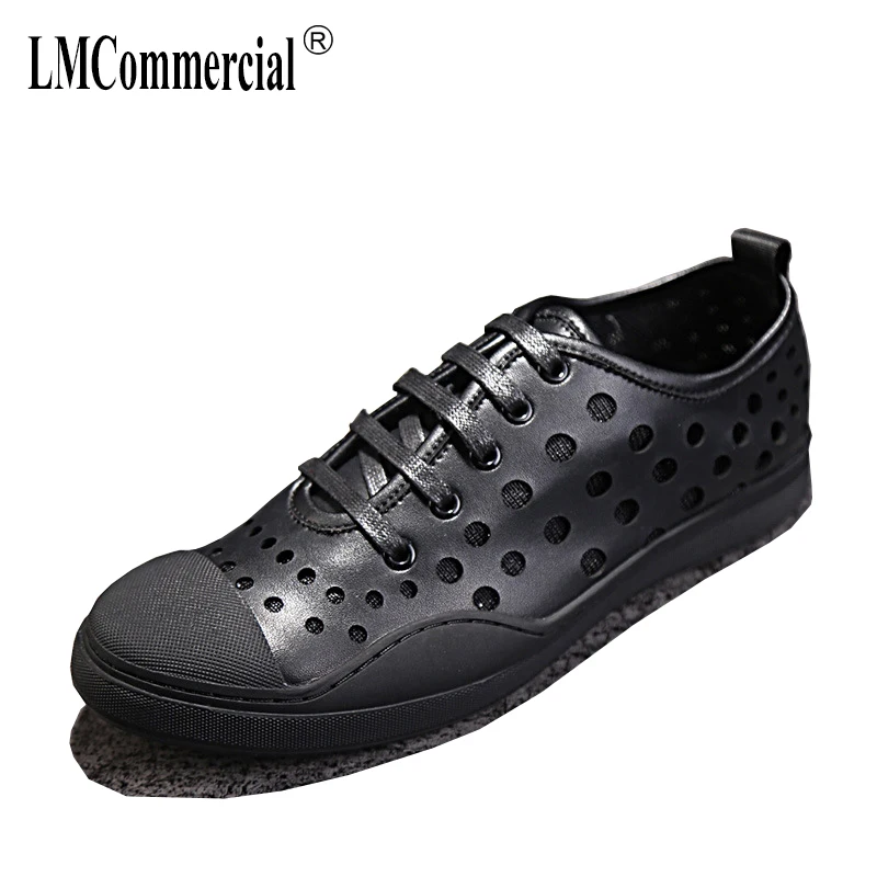 

Summer men breathable leisure shoes spring and autumn summer all-match cowhide breathable sneaker fashion men's casual shoes