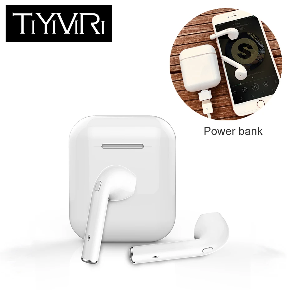 Koop F10s Draadloze Oordopjes Hifi Bluetooth Oortelefoon Waterdichte Stereo met Microfoon voor iPhone Samsung Xiaomi Power Bank Oortelefoon