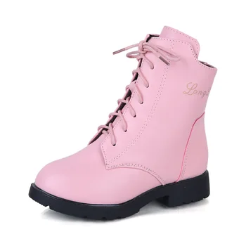 

Girls' Winter Fashion Boots Shoes Children Waterproof Boots Kids Warming Cotton Shoes Princess Girls Equestrian Boots