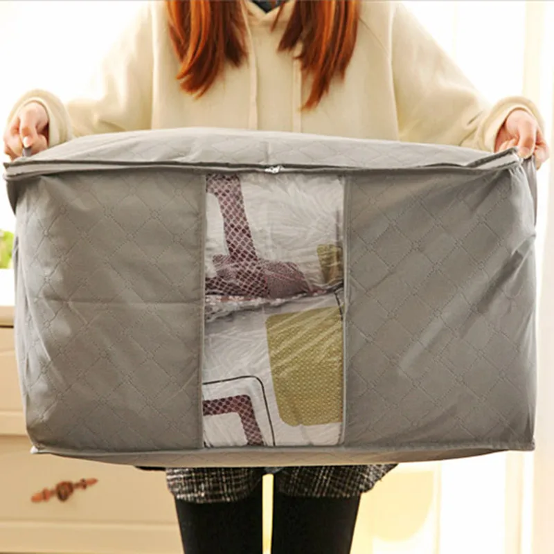 Portable Non woven Fabric Quilt Storage Boxes for home Organization