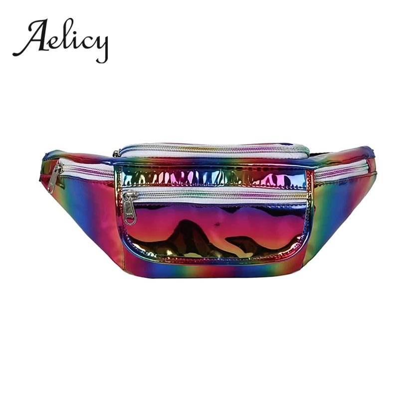 Поясная Сумка Aelicy в стиле хип-хоп уличная женская лазерная модная яркая поясная с