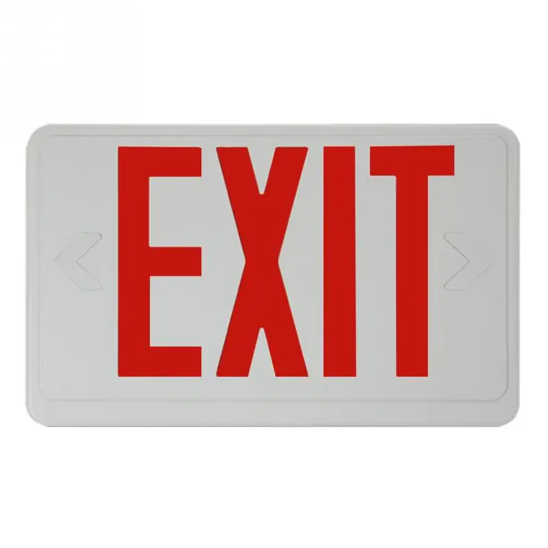 

Compact With Battery Backup Light Hardwired Multifunctional Lighting Electric Emergency Lamp Illuminated Led Letter Exit Sign
