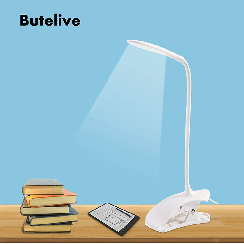 USB Led Table Lamp Reading Book Light LED Desk Clip Study for Children Bureaulamp Lampara De Mesa Luminaria | Лампы и освещение