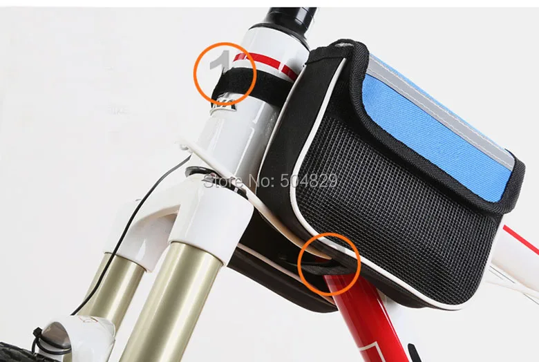 Cheap Wholesale 200 pcs/lot waterproof outdoor Bicycle Stem bag front side luggage bag travel accessories mountain bike bag 4