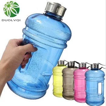 

Big Capacity Sports Water Bottle Outdoor Sports Gym Space Half Gallon Fitness Training Camping Running Workout Water Bottle 2.2L