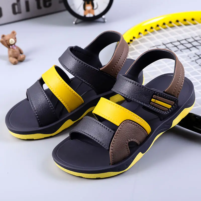 Boys Sandals Kids Shoes Male Student non-slip Fashion Summer Korean Open-Toe Beach Shoes Children Shoes Flat Casual Sneakers Boys Sandals Kids Shoes Male Student non-slip Fashion Summer Korean Open-Toe Beach Shoes Children Shoes Flat Casual Sneakers