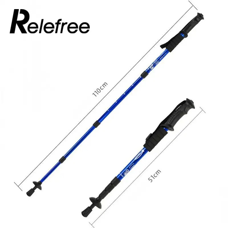 

Retractable Durable Adjustable Hiking Trekking Walking Cane Stick NEW