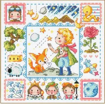 cs-2553 Cross Stitch Kit The Little Prince Boy and Fox Fairytale Fairy Tale Fairyland SO