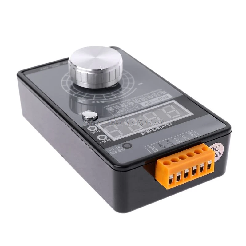 Высокая точность портативный 0-10 В 0-22ма генератор сигналов регулируемый ток напряжение аналоговый симулятор с светодиодный дисплей