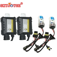 SKYJOYCE 55W hid xenon kit Slim Ballast xenon 55W H27 H1 H3 H7r H10 9006 H13-1 9004 H4-1 3000K yellow green blue purple pink