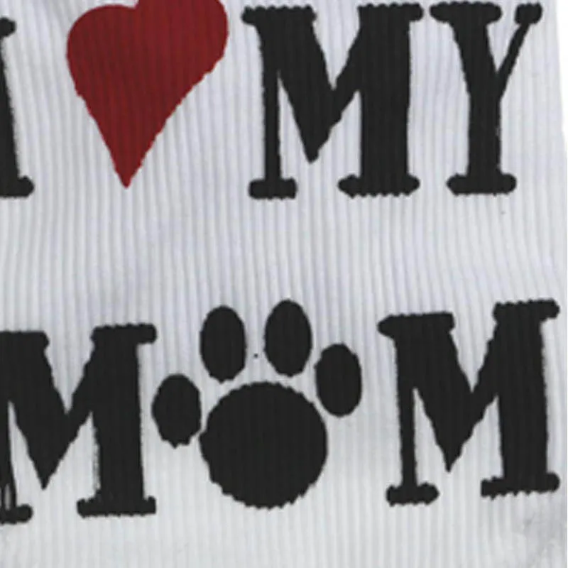 Жилет I LOVE MY MOM Dog дешевое летнее платье футболка в полоску для щенков пальто чашки