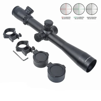 

Aim 3.5-10x40E-SF Red Green Reticle Dot Telescopic Optical Sight Sniper Hunting Shooting Illuminated Rifle Scope AO5305