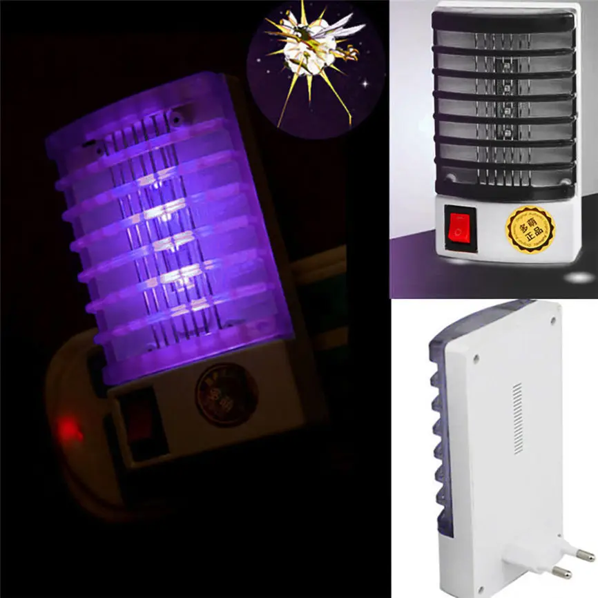 

EU Plug LED Socket Electric Mosquito Fly Bug Insect Trap Killer Zapper Night Lamp Lights Dropshipping 2018