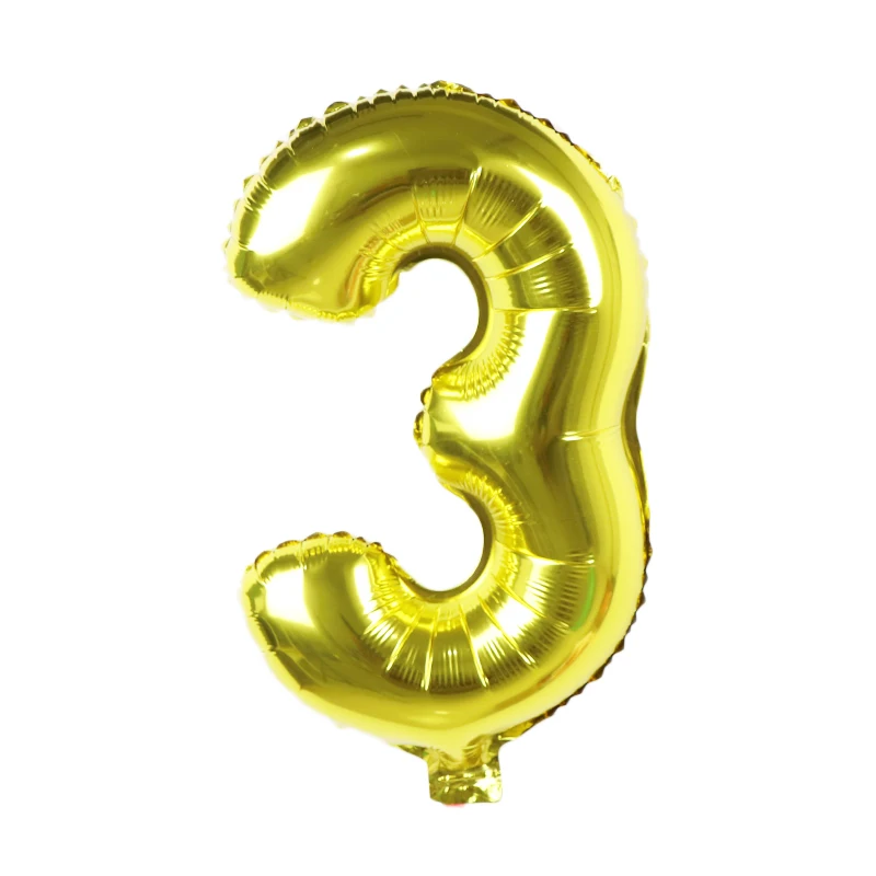 16 дюймов Золото Серебро 0-9 номер фольги Воздушные шары цифра гелий шарики для день рождения Свадебный декор воздушные шары событие вечерние партии поставки