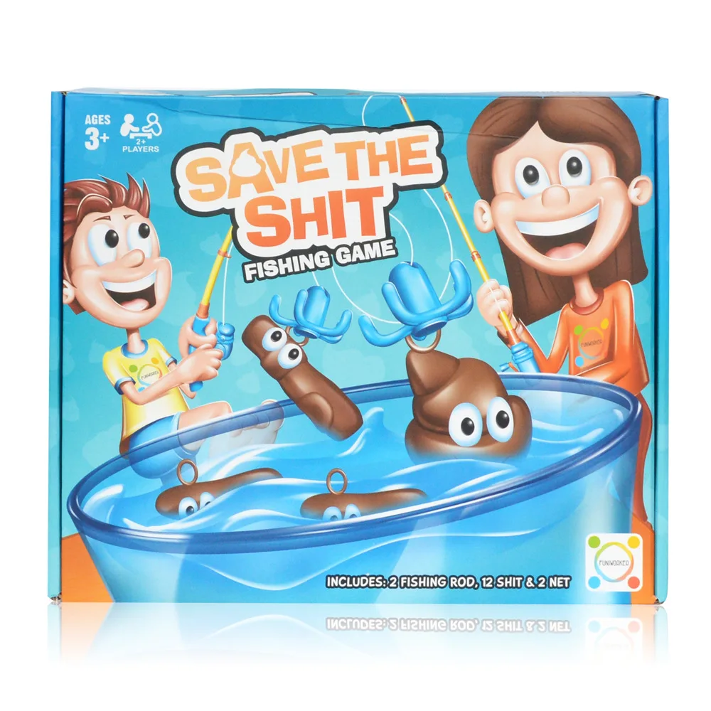 Classic Fishing Rescue Poop Indoor and Outdoor Sports Battle Toys Portable Desktop Intellectual Parent-Child Interactive Game 4