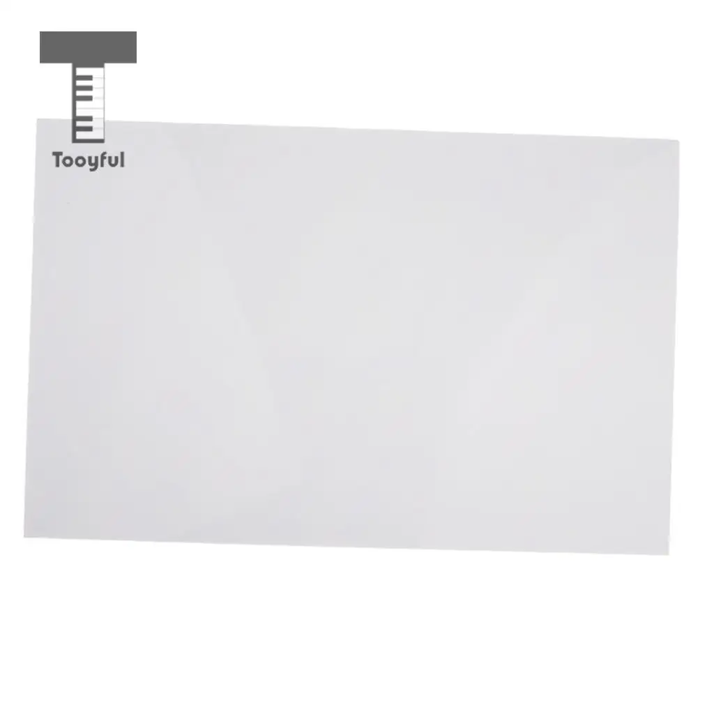 Tooyful Exquisite Plastic 3-Ply Guitars Bass Pickguard Blank Material Sheet Unfinished Scratch Plate 