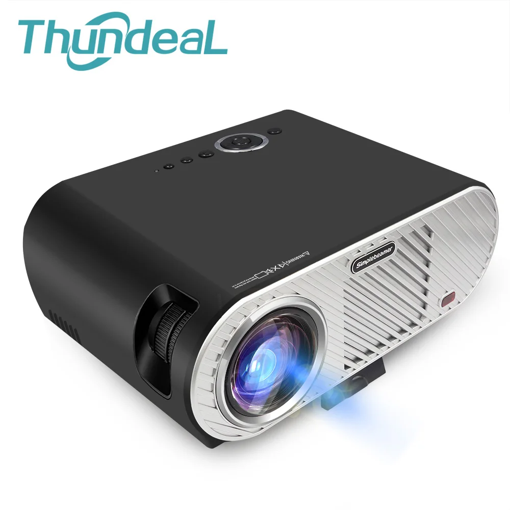 ThundeaL 3200 Lumen Projector GP90 Multimedia Player Beamer 720P LED LCD Projector for Home Theater Meeting Room HDMI VGA USB AV