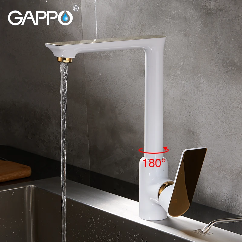 

GAPPO kitchen Faucets white waterfall faucet griferia wall mounted sink faucet tap water mixer water taps torneira