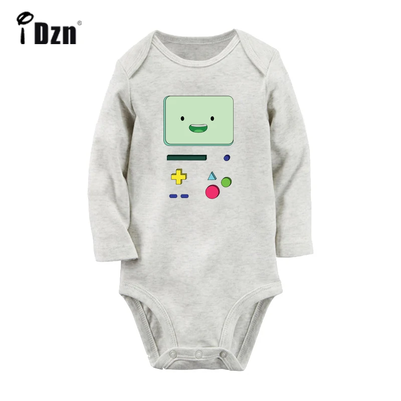 Funny Adventure Time Beemo BMO Cosplay Legend of Zelda Art Design Newborn Baby Bodysuit Toddler Onsies Jumpsuit Cotton Clothes - Цвет: JaBaby035GC