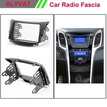 Top qualität auto Auto radio rahmen fascia installation facia trim 2-din-schlaginstallationssatz für HYUNDAI i30 2012 + 2 DIN