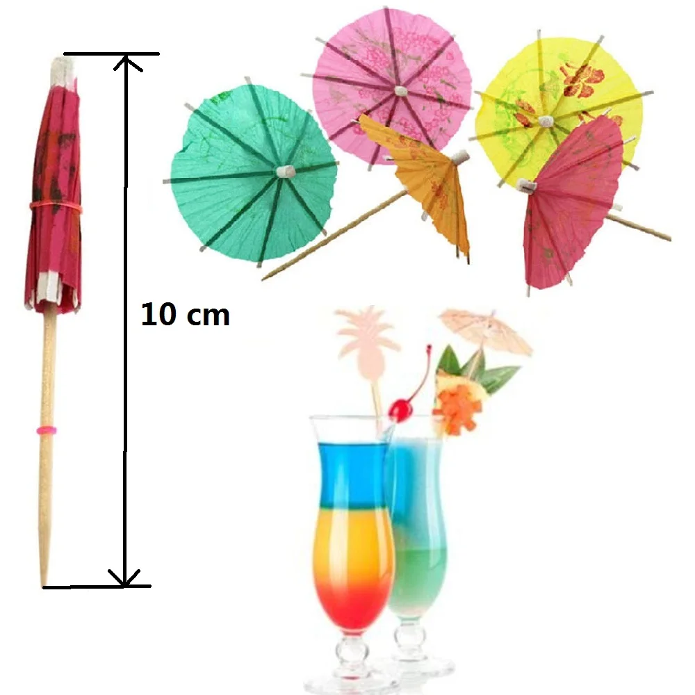 

20pcs/lot 10cm Creative Mini Paper Umbrellas Toothpick Cocktail Birthday Cake DIY Decoration Drinks Event Party Wedding Supplies