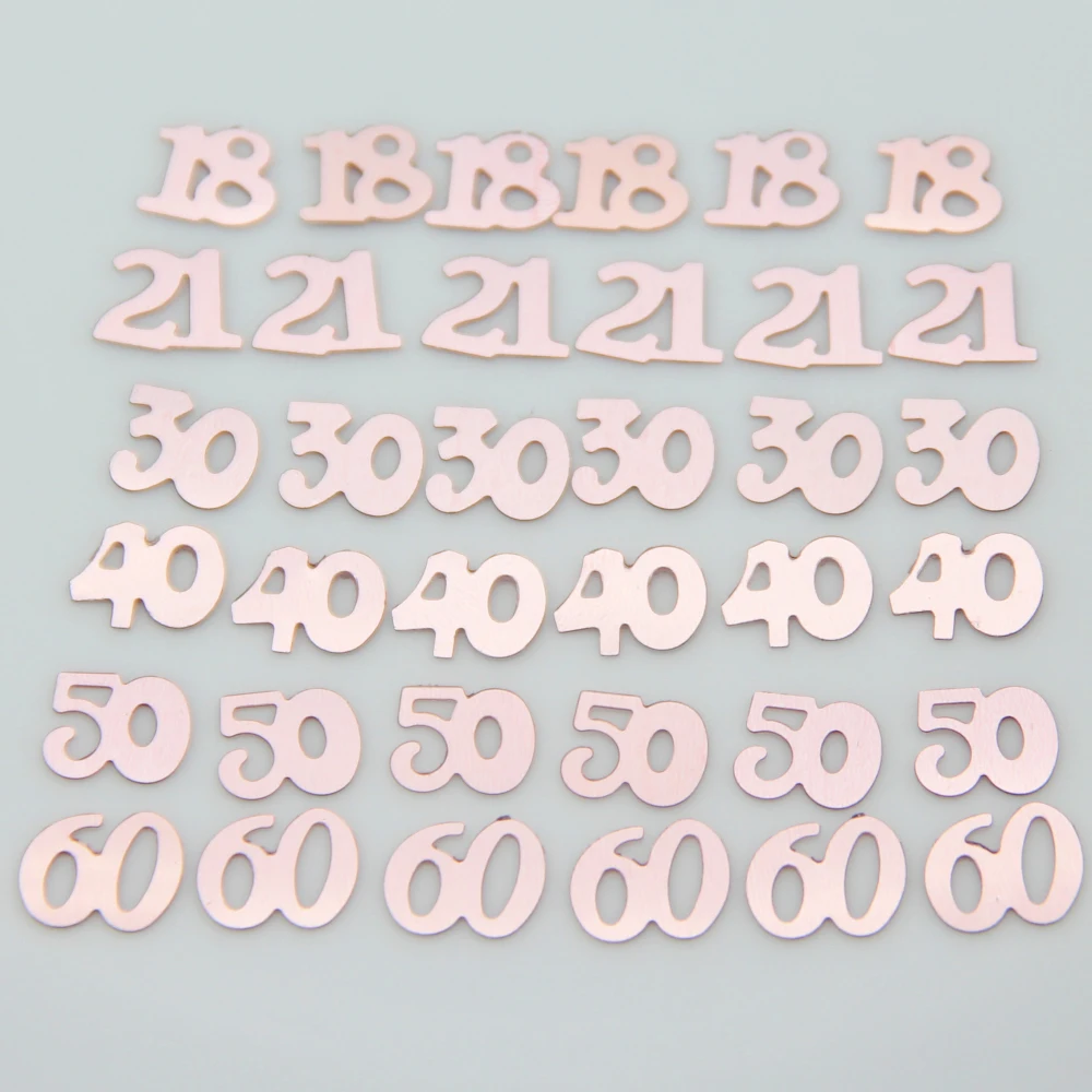 500 шт. блестящие конфетти 18/21/30/40/50/60|Флажки вымпелы и конфетти| |