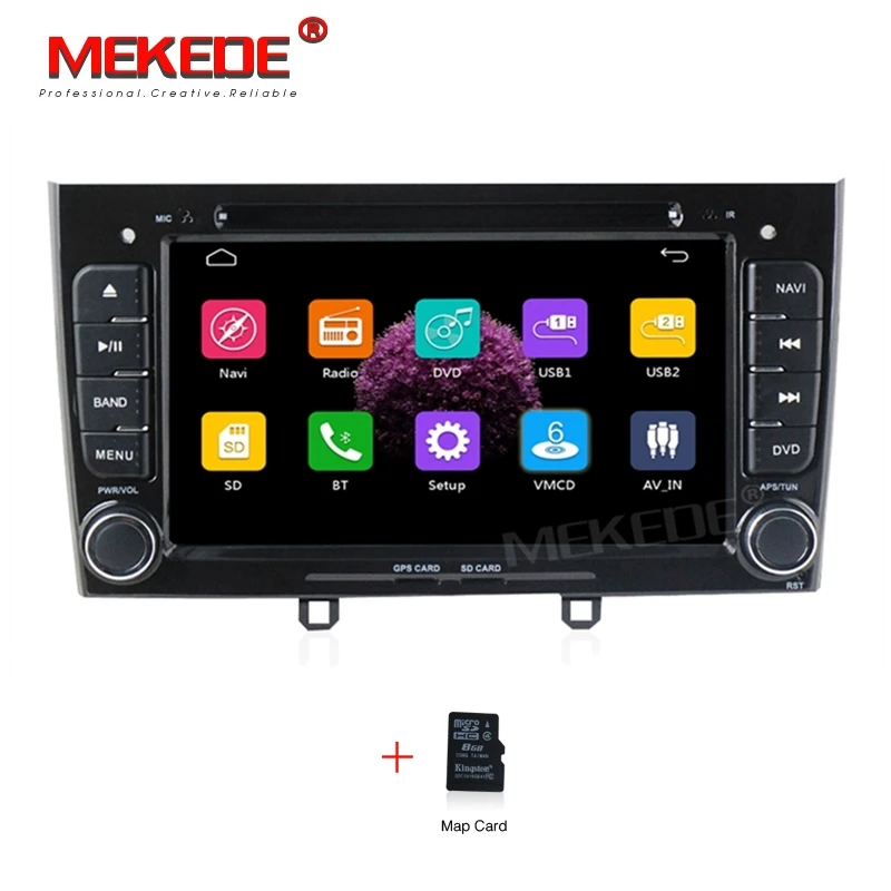 Немецкий склад автомобиля DVD gps для peugeot 408 2010-2011 для peugeot 308 I(T7) 2008-2011 с рулевым колесом canbus BT dvd-плеер - Цвет: Car dvd B